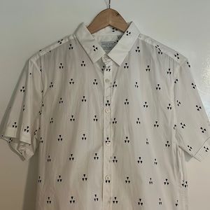 7 Diamonds Men's Short Sleeve Print Shirt